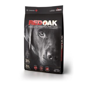 Realtee Red oak Obtenga y mantenga el máximo rendimiento de su perro con el nuevo alimento para perros de alto rendimiento Red Oak®, ideal para perros de parcela, con alta actividad física o perros de caza. Evita que se caiga su peso.